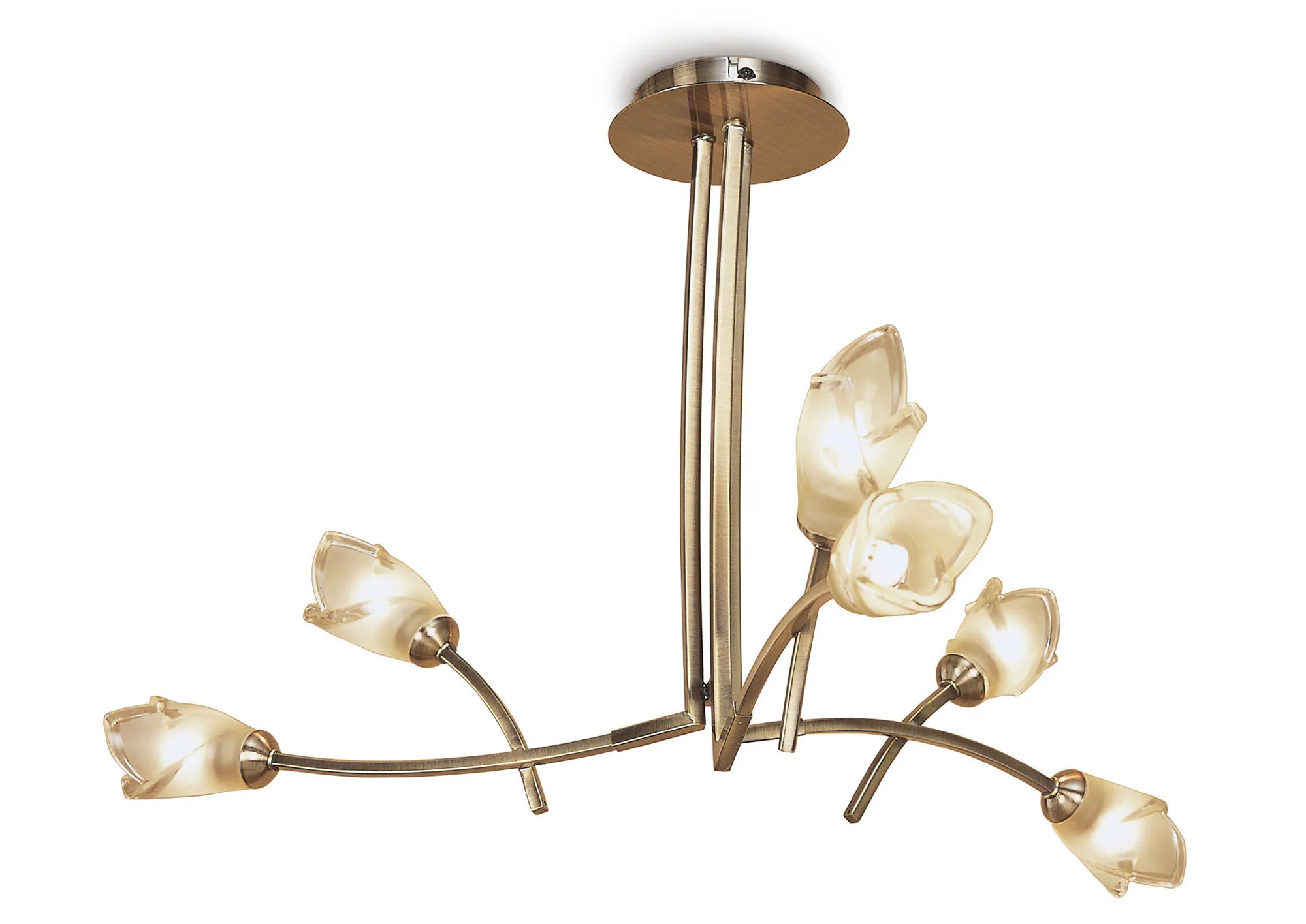 M0181AB  Pietra AB Pendant 6 Light